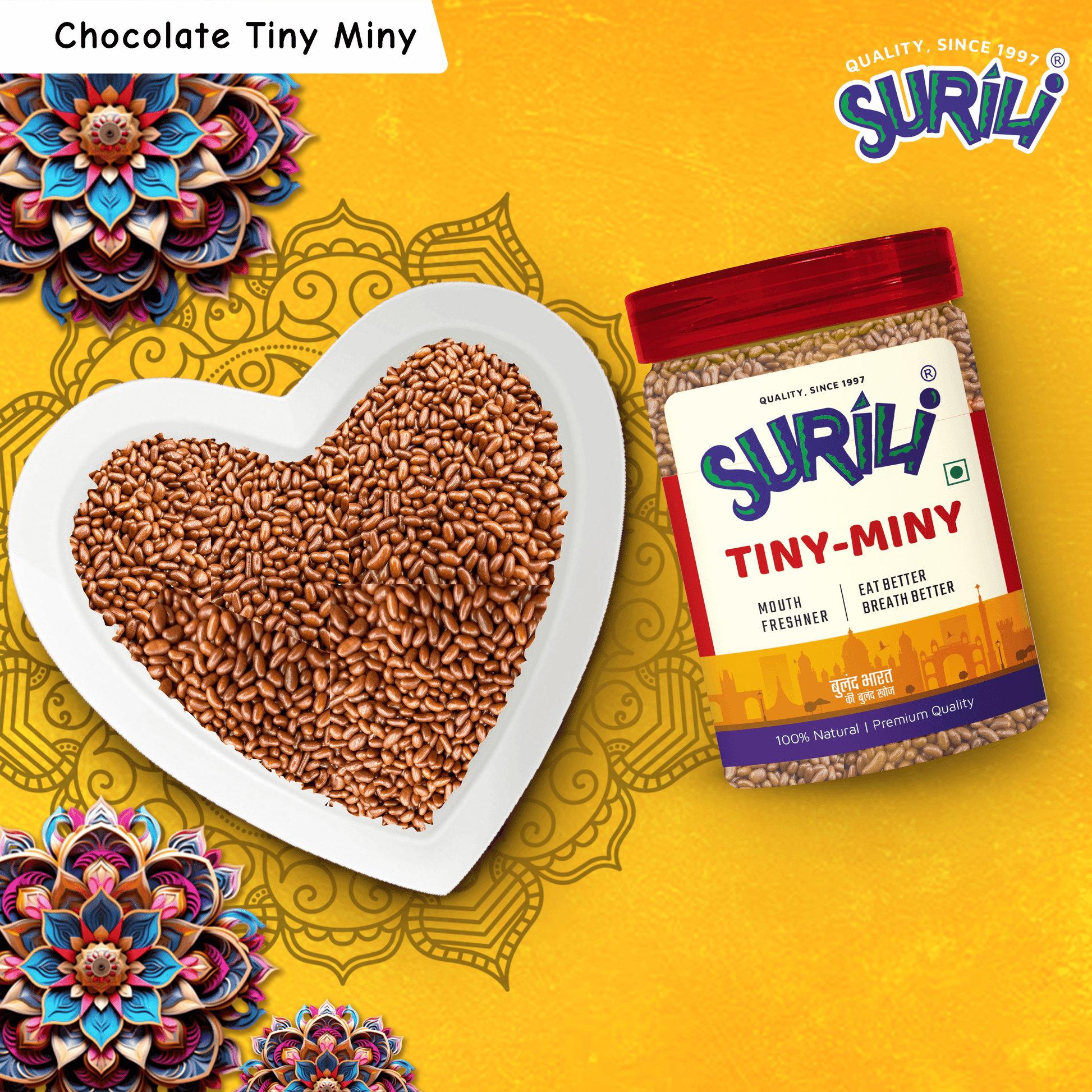 Chocolate Tiny Miny - Refresh, Anytime Anywhere.
Surili Mukhwas