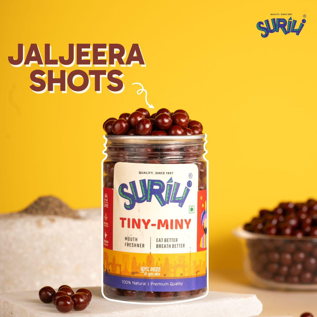 Jaljeera Shots - Refresh, Anytime Anywhere.
Surili Mukhwas