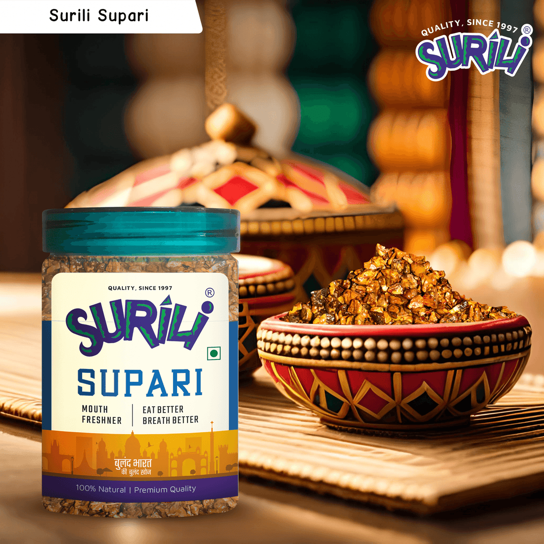 Surili Supari - Refresh, Anytime Anywhere.
Surili Mukhwas