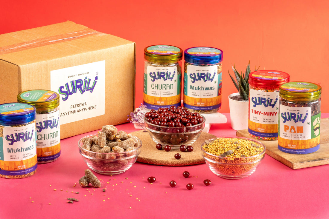 Surili's Personalized Six-Pack - Refresh, Anytime Anywhere.
Surili Mukhwas