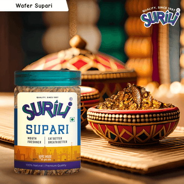 Wafer Cutting Supari - Refresh, Anytime Anywhere.
Surili Mukhwas