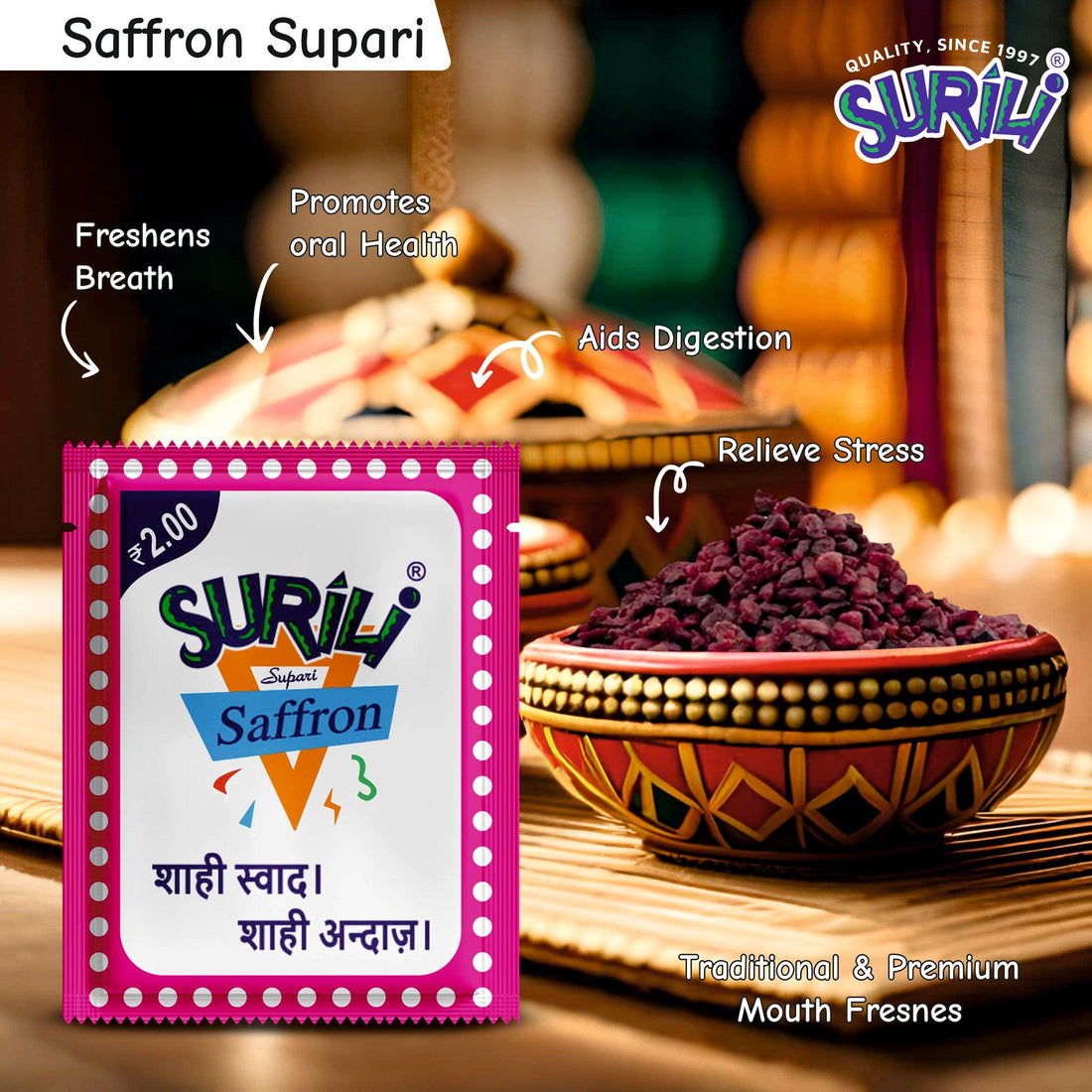 Supari - Refresh, Anytime Anywhere.
Surili Mukhwas