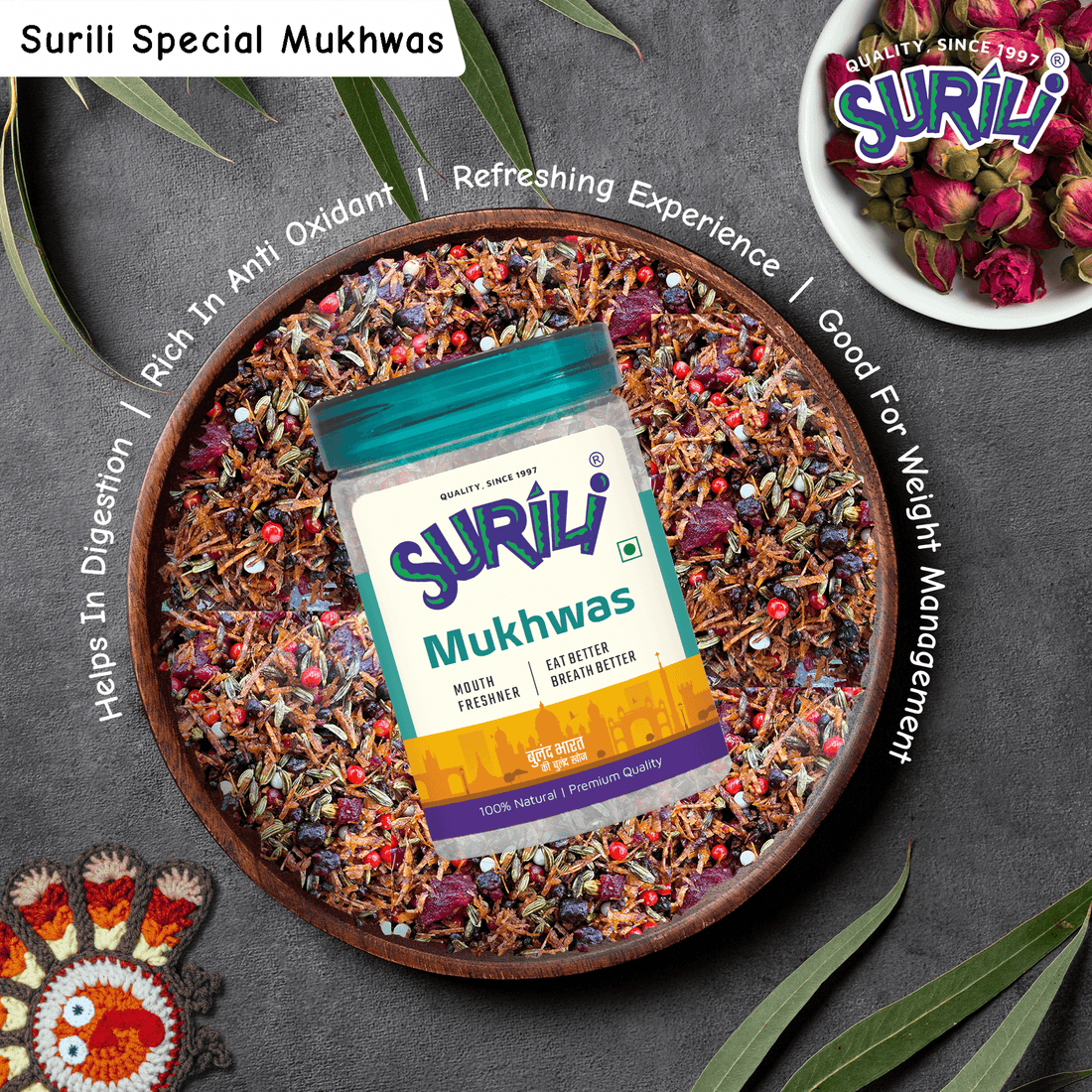 Surili Special Mukhwas - Refresh, Anytime Anywhere.
Surili Mukhwas