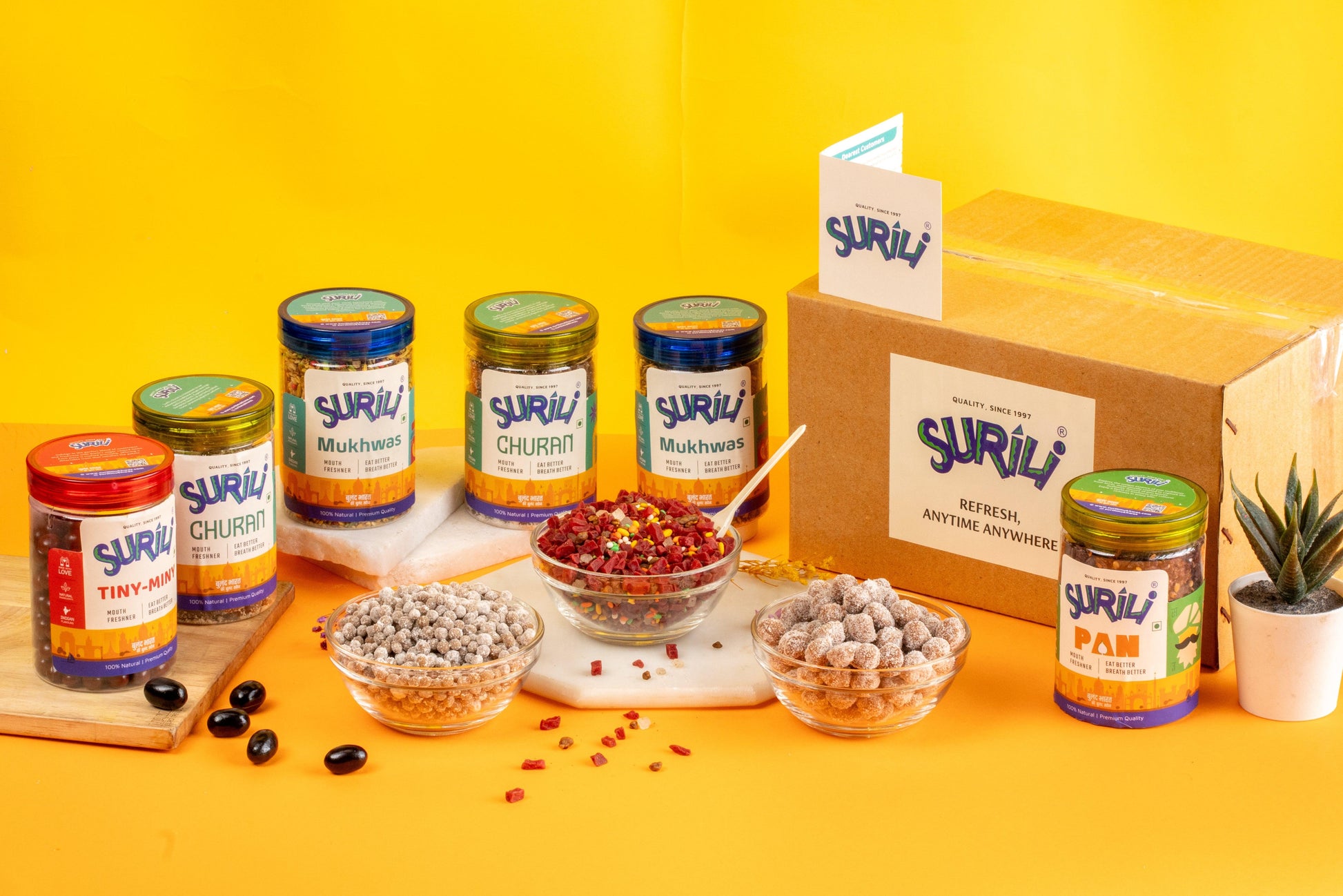 Surili's Personalized Six-Pack - Refresh, Anytime Anywhere.
Surili Mukhwas