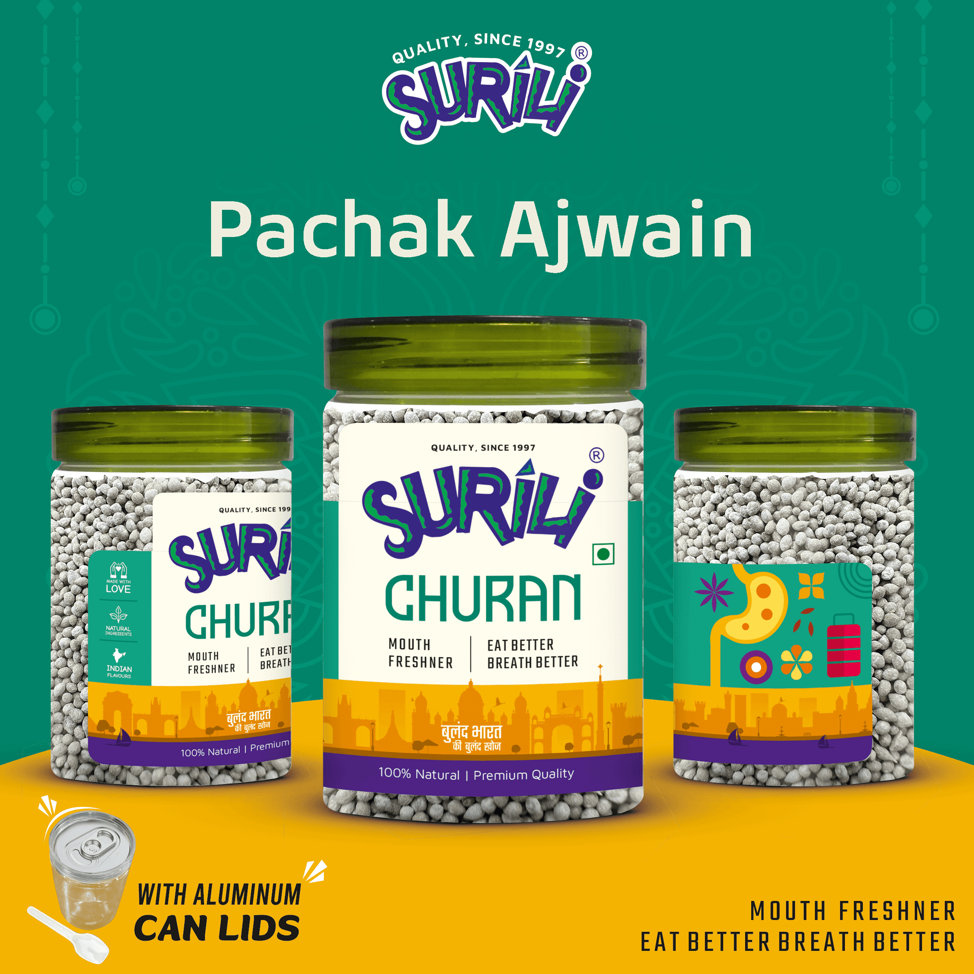 Ajwain Pachak - Refresh, Anytime Anywhere.
Surili Mukhwas