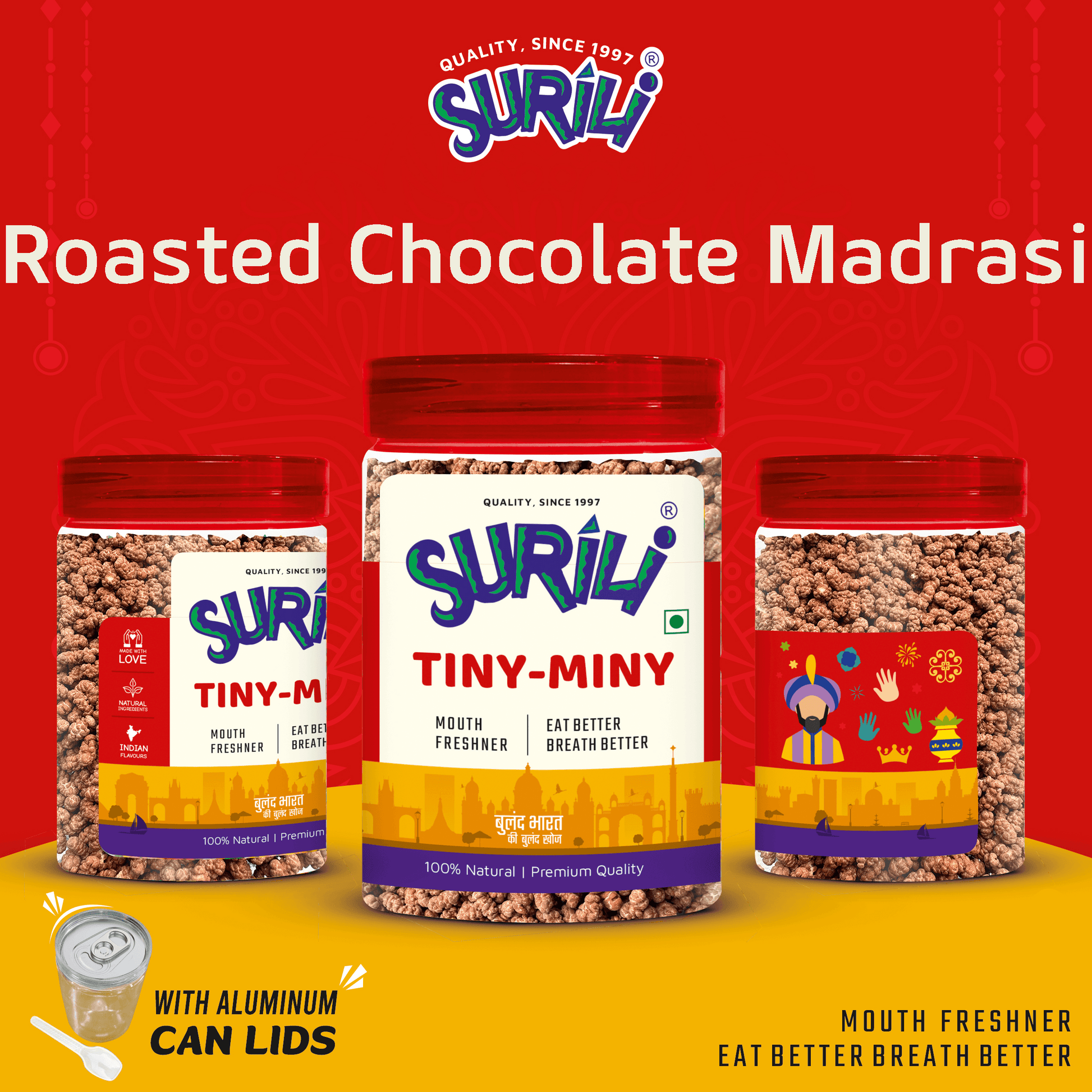 Chocolate Roasted Tiny Miny - Refresh, Anytime Anywhere.
Surili Mukhwas