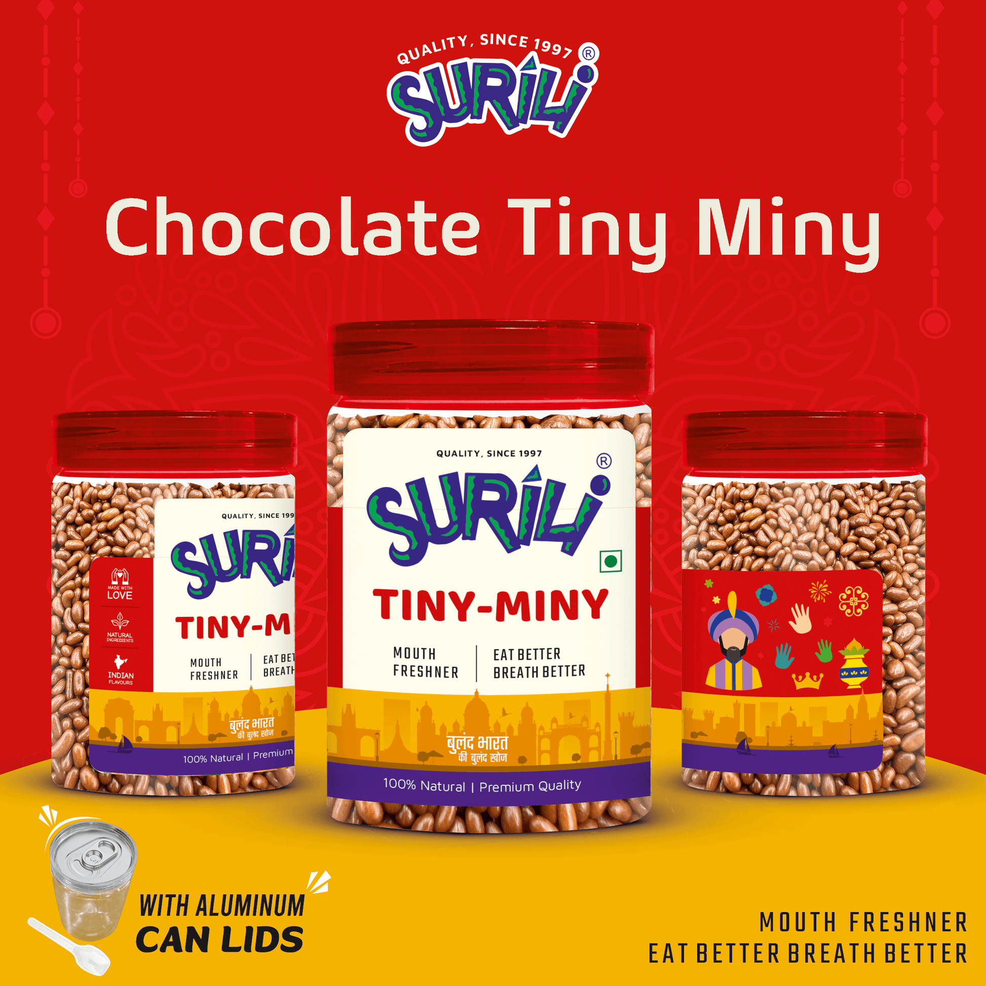 Chocolate Tiny Miny - Refresh, Anytime Anywhere.
Surili Mukhwas