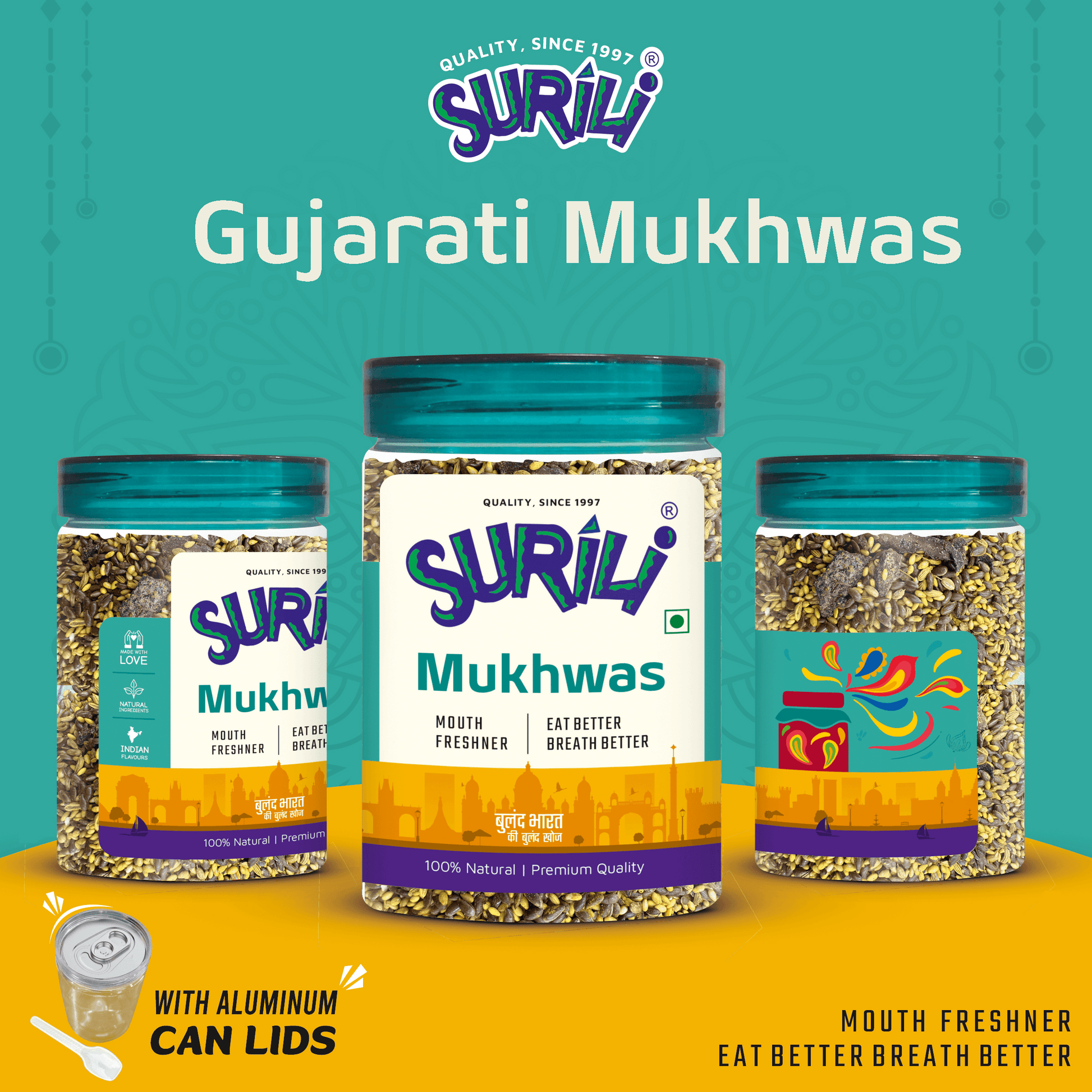 Gujarati Mukhwas - Refresh, Anytime Anywhere.
Surili Mukhwas