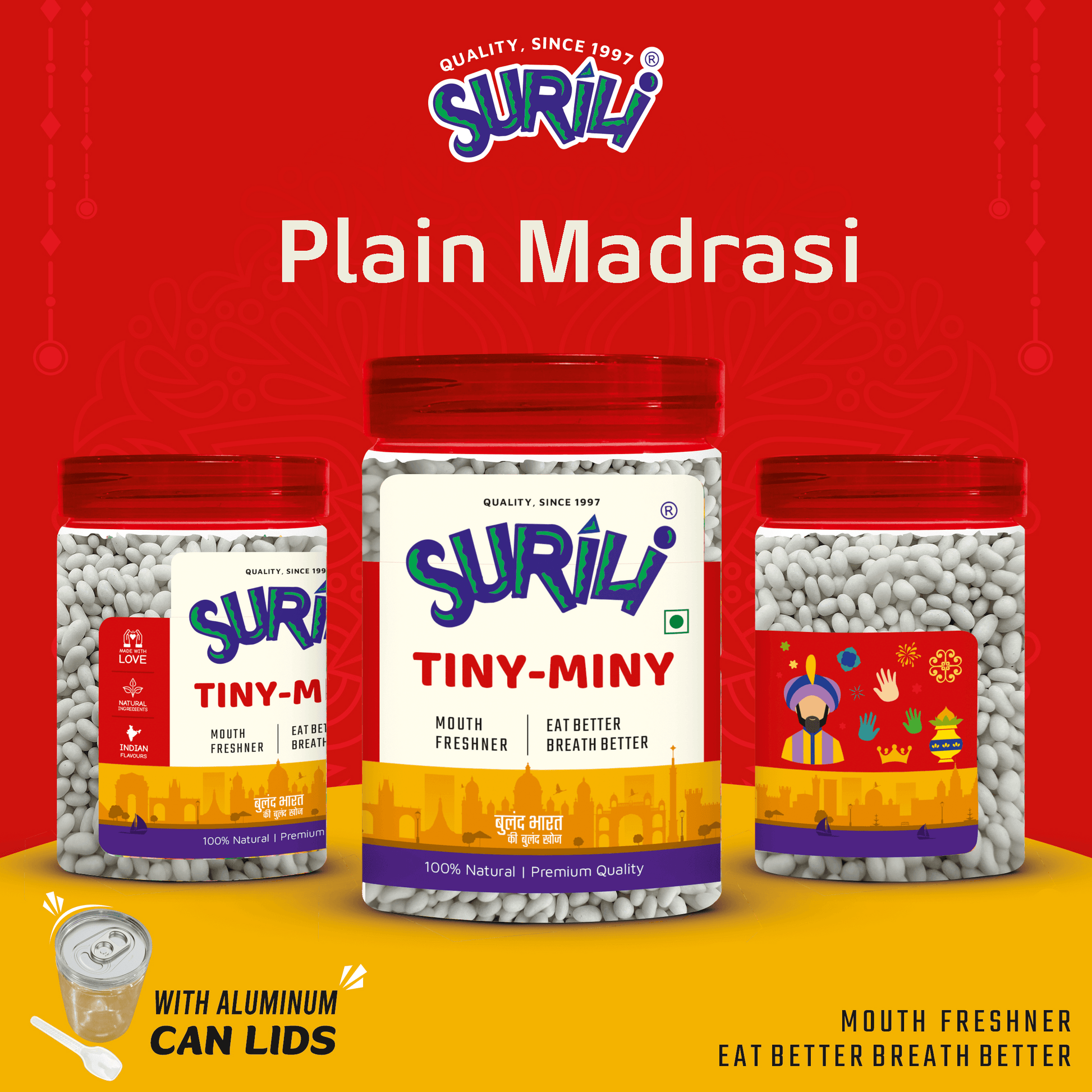 Plain Madarasi - Refresh, Anytime Anywhere.
Surili Mukhwas