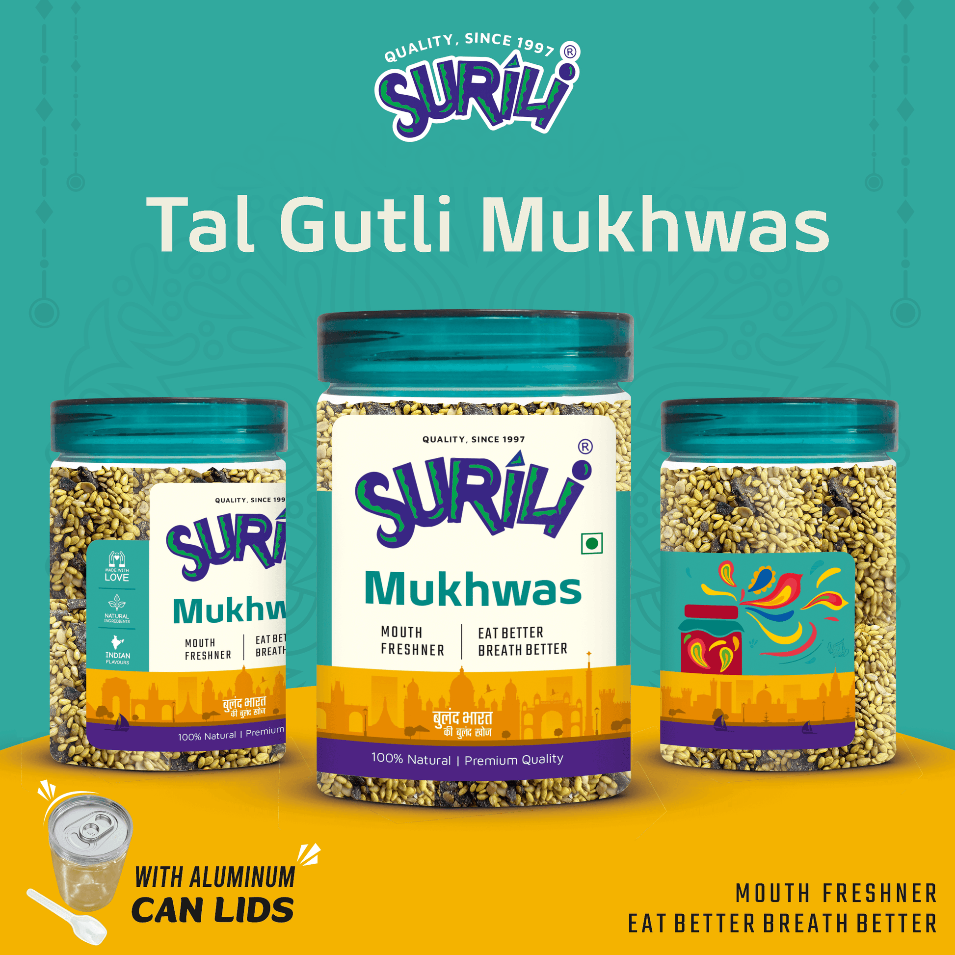 Tal Gutli Mukhwas - Refresh, Anytime Anywhere.
Surili Mukhwas