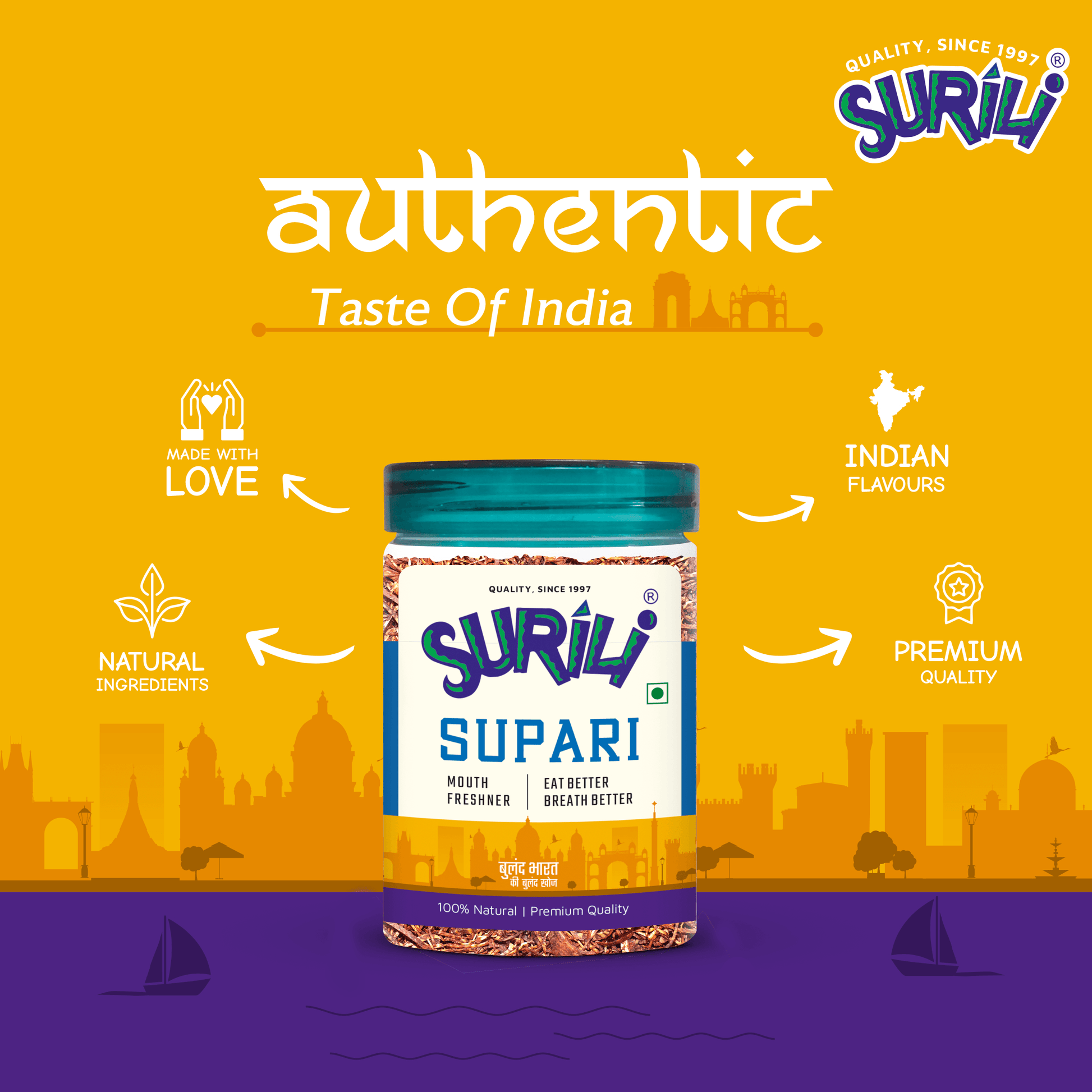 Lachha Supari - Refresh, Anytime Anywhere.
Surili Mukhwas