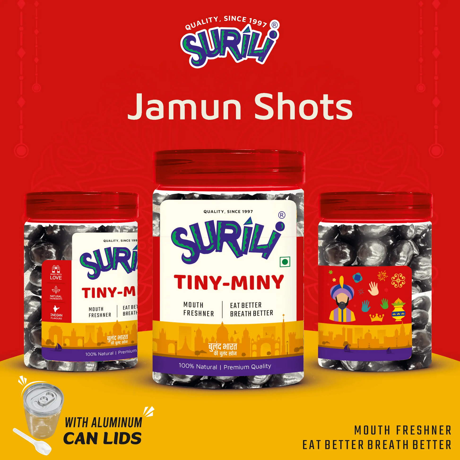 Jamun Shots - Refresh, Anytime Anywhere.
Surili Mukhwas