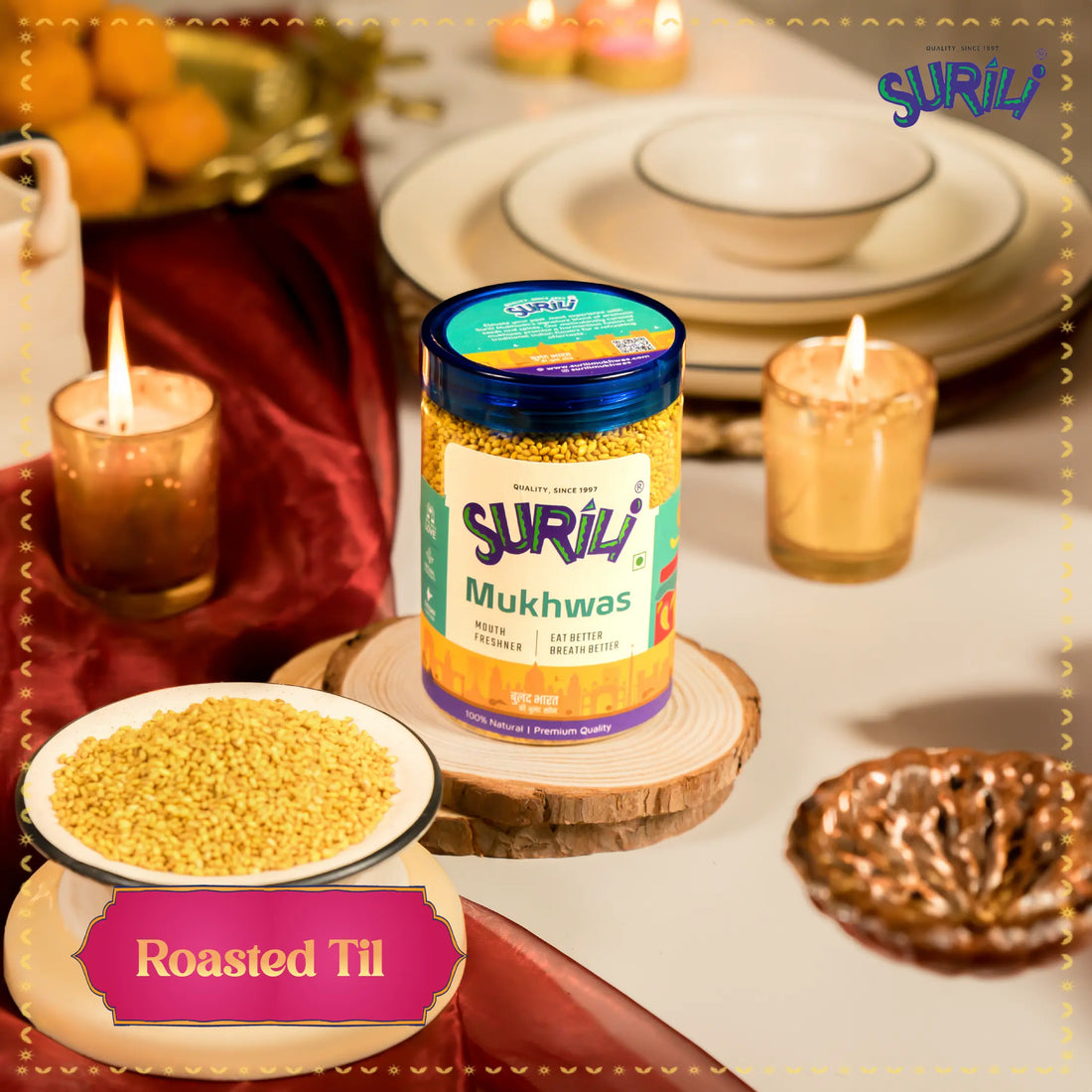 Roasted Til Surili Mukhwas